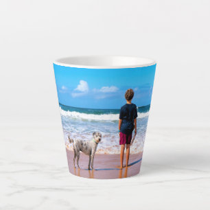 Tasse Latte Photo personnalisée Faites votre propre design - J