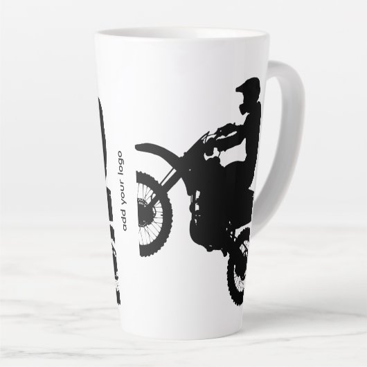 Tasse Latte Photo Tile (Angle droit)