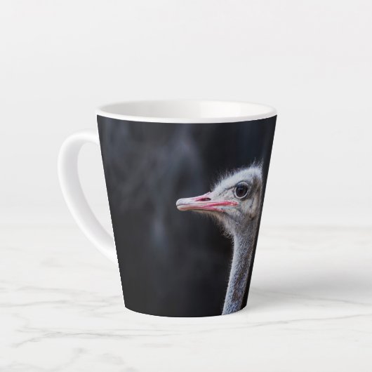 Tasse Latte Photographie d'autruche (Angle gauche)