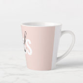 Tasse Latte Phrase moderne Pastel Rose fille Boss Phrase (Droite)