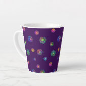 Tasse Latte Pick a Posy Custom Background  (Angle gauche)