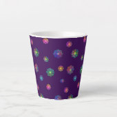 Tasse Latte Pick a Posy Custom Background  (Devant)