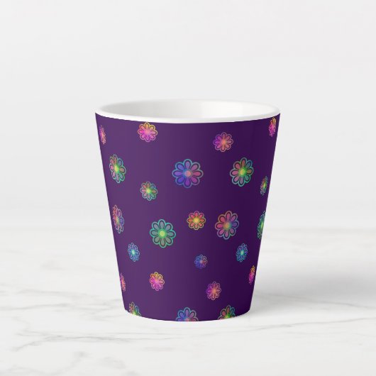 Tasse Latte Pick a Posy Custom Background  (Devant)