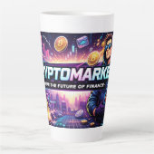 Tasse Latte Pièce de Crypto (Devant)