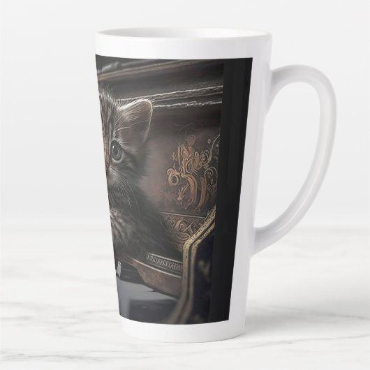 Tasse Latte Pièce musicale Meow (Droite)
