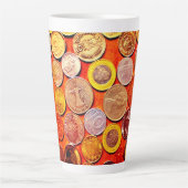 Tasse Latte Pièces du monde (Devant)