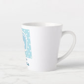 Tasse Latte Pieds Bébé Bleu Cute - Grand-mère Fière (Droite)