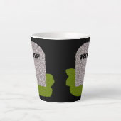 Tasse Latte Pierre tombale RIP (Devant)