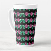 Tasse Latte pierres de fleurs (Angle gauche)