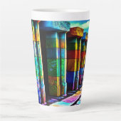 Tasse Latte Pierres psychédéliques (Devant)