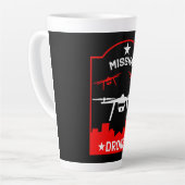 Tasse Latte Pilote de drone de loisir (Angle gauche)