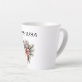 Tasse Latte Pine Tree Candy Cane Red Christmas (Angle droit)