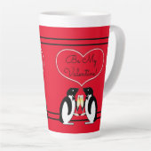 Tasse Latte Pingouins Champagne (Angle droit)