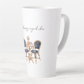Tasse Latte Pink Blue Paris Table Baguettes (Angle droit)