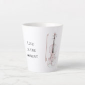 Tasse Latte Pink Blush Violin (Devant)