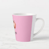 Tasse Latte Pink Cute Hedgehog Heart Animal   (Droite)