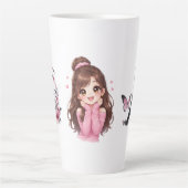 Tasse Latte Pink Daydream Heartfull Smile Sugar & Sunshine Bub (Devant)