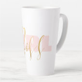 Tasse Latte Pink Girl Gold Boss (Angle droit)