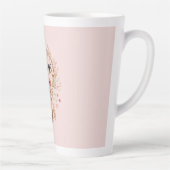 Tasse Latte Pink Love Boho Floral Feathers Dream Catcher (Droite)