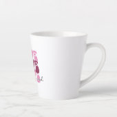 Tasse Latte Pink "Love" Stacked Bubble Font (Droite)