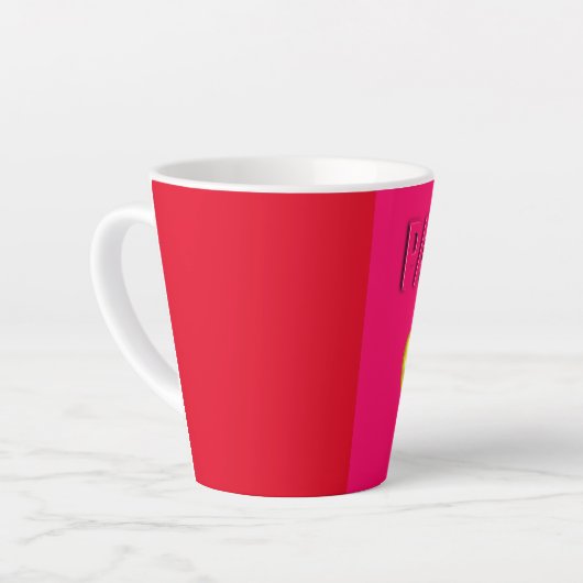 Tasse Latte Pink Panther Love (Angle gauche)