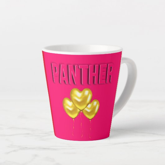 Tasse Latte Pink Panther Love (Angle droit)