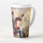 Tasse Latte Pirate Père Noël (Angle droit)