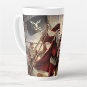 Tasse Latte Pirate Père Noël (Angle gauche)