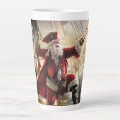 Tasse Latte Pirate Père Noël (Devant)