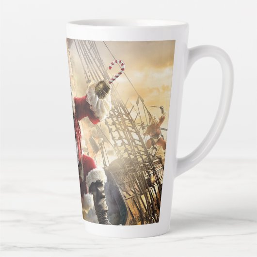 Tasse Latte Pirate Père Noël (Droite)