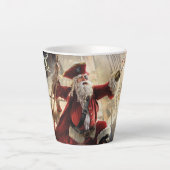 Tasse Latte Pirate Père Noël (Devant)