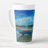 Tasse Latte Pittoresque Atlantic City Boardwalk (Angle gauche)