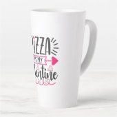 Tasse Latte Pizza Cadeau Couple Est Ma Valentine (Angle droit)