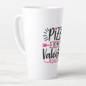 Tasse Latte Pizza Cadeau Couple Est Ma Valentine (Angle gauche)