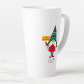 Tasse Latte Placard de retenue Gnome mignon avec voeux (Angle droit)