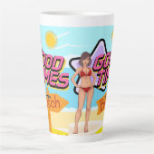 Tasse Latte plage (Devant)