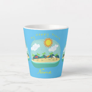 Tasse Latte Plage Happy Place Thunder_Cove
