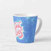 Tasse Latte Plage/piscine Good Vibes (Angle droit)