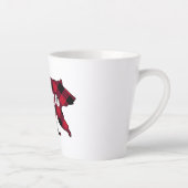 Tasse Latte Plaid Russe de Mama Bear Red Buffalo (Droite)