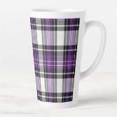 Tasse Latte Plaid Violet Et Noir (Droite)