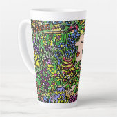 Tasse Latte Plaisir fleuriste ou vendeur de fleurs (Angle gauche)