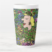 Tasse Latte Plaisir fleuriste ou vendeur de fleurs (Devant)