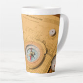Tasse Latte Plan de construction (Angle droit)