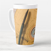 Tasse Latte Plan de construction (Angle gauche)