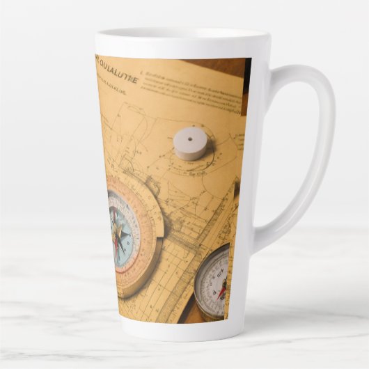 Tasse Latte Plan de construction (Droite)