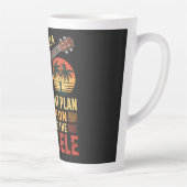 Tasse Latte Plan de retraite Ukulele Drôle (Droite)