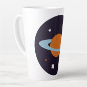 Tasse Latte Planète orbite univers étoile galaxie (Angle gauche)