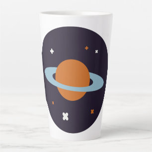 Tasse Latte Planète orbite univers étoile galaxie