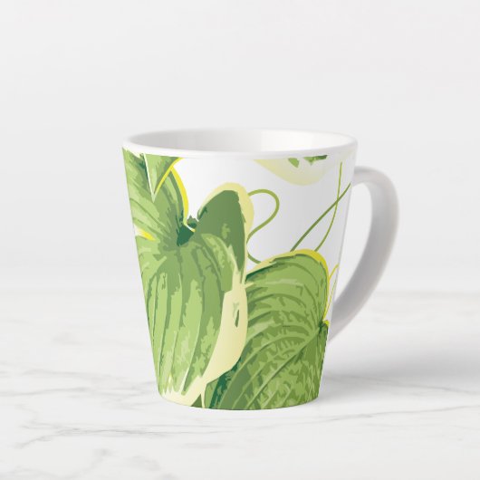 Tasse Latte Plante de ficus 2 (Angle droit)