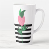 Tasse Latte Plante fraise - Grandes noires (Droite)